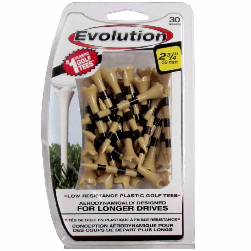 Pride Golf Tees Pride Evolution Striped Plastic 2-3/4" Golf Tees - 30 Pack - Image 5