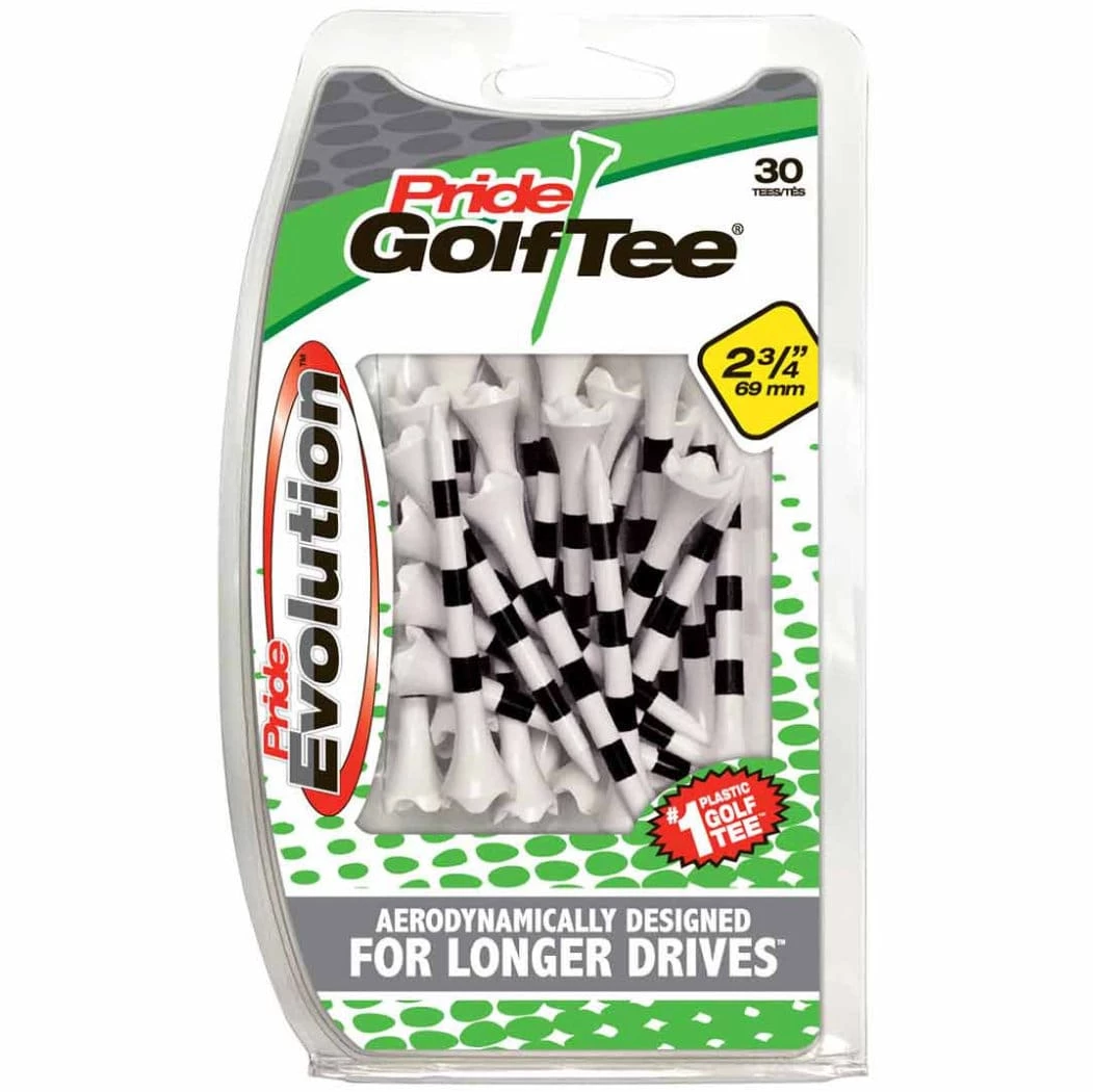 Pride Golf Tees Pride Evolution Striped Plastic 2-3/4" Golf Tees - 30 Pack - Image 3