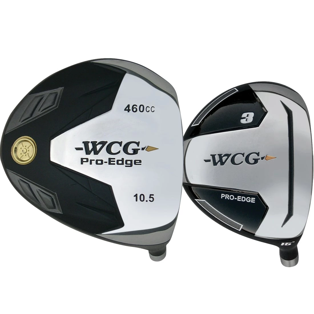WCG Golf WCG Pro-Edge Ti-Alloy Driver Head With Two Pro-Edge Fairway Wood Heads - Image 2