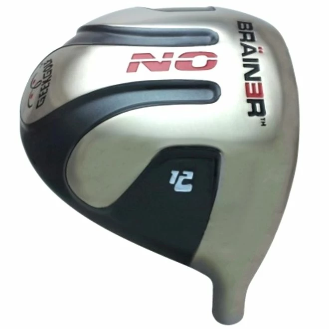 Geek Golf No Brainer Titanium Driver Head Grey