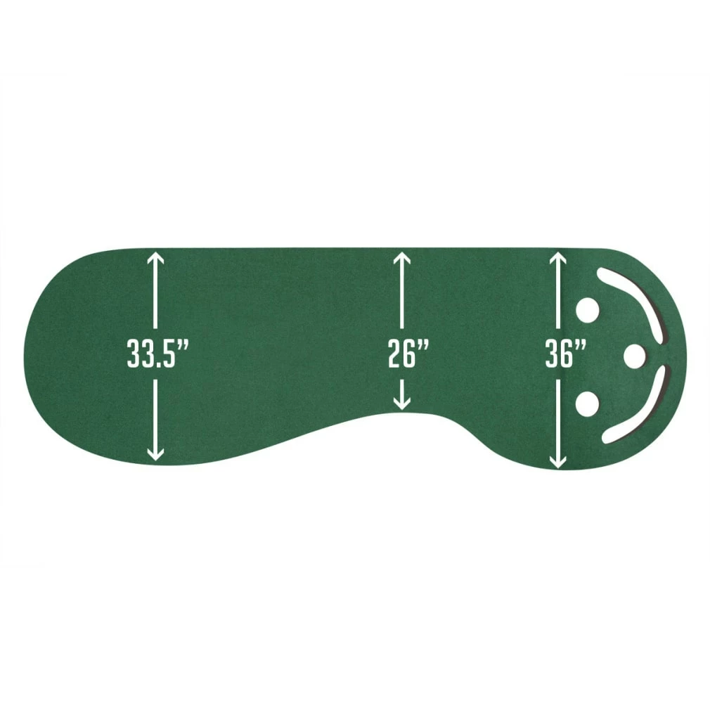 Intech 3 Hole Portable Golf Putting Mat - Image 2